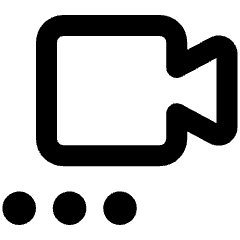 Webcam Video Call Connecting Icon from Core Remix Set