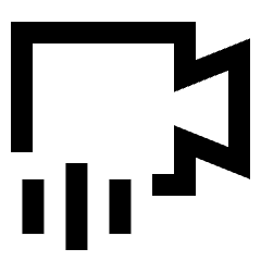 Webcam Video Call Voice Icon from Sharp Line Set