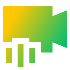 Webcam Video Call Voice Icon from Sharp Gradient Set