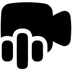 Webcam Video Call Voice Icon from Plump Solid Set