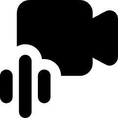 Webcam Video Call Voice Icon from Core Solid Set