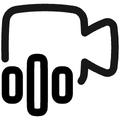 Webcam Video Call Voice Icon from Plump Line Set