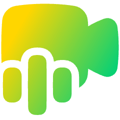Webcam Video Call Voice Icon from Plump Gradient Set