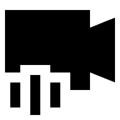 Webcam Video Call Voice Icon from Sharp Solid Set