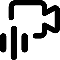 Webcam Video Call Voice Icon from Core Remix Set