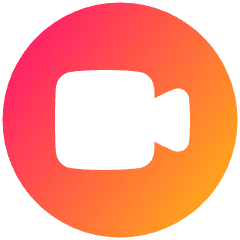 Webcam Video Circle Icon from Plump Gradient Set