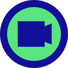 Webcam Video Circle Icon from Sharp Pop Set