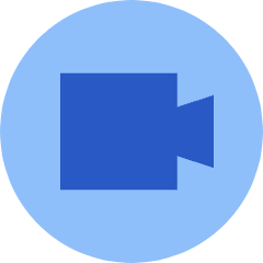 Webcam Video Circle Icon from Sharp Flat Set