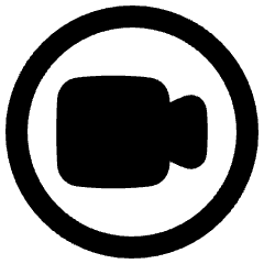 Webcam Video Circle Icon from Plump Remix Set