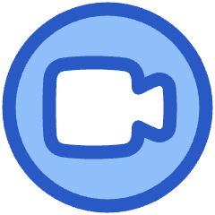 Webcam Video Circle Icon from Plump Duo Set
