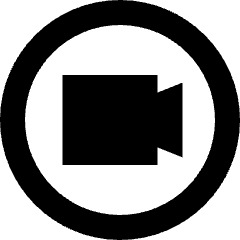 Webcam Video Circle Icon from Sharp Remix Set