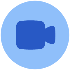 Webcam Video Circle Icon from Plump Flat Set