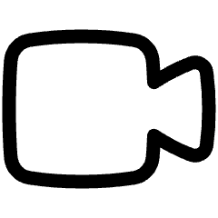 Webcam Video Icon from Plump Line Set