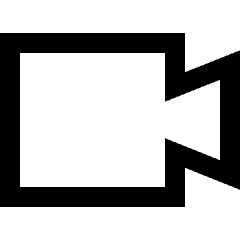 Webcam Video Icon from Sharp Line Set