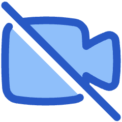 Webcam Video Off Icon from Plump Duo Set