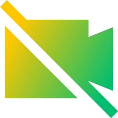 Webcam Video Off Icon from Sharp Gradient Set