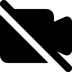 Webcam Video Off Icon from Core Solid Set