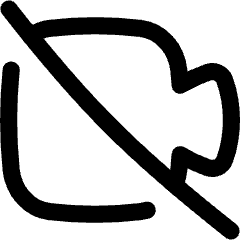 Webcam Video Off Icon from Flex Line Set