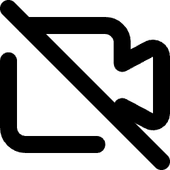 Webcam Video Off Icon from Micro Line Set