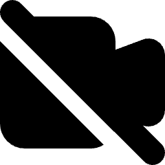 Webcam Video Off Icon from Micro Solid Set