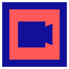 Webcam Video Square Icon from Sharp Pop Set