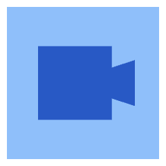 Webcam Video Square Icon from Sharp Flat Set