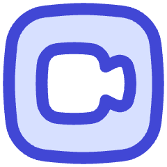 Webcam Video Square Icon from Flex Duo Set