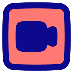 Webcam Video Square Icon from Plump Pop Set