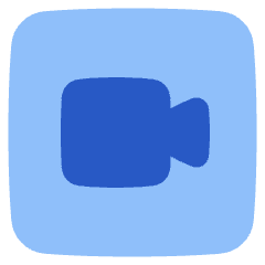 Webcam Video Square Icon from Plump Flat Set