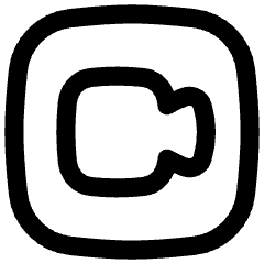 Webcam Video Square Icon from Flex Line Set