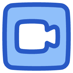 Webcam Video Square Icon from Plump Duo Set