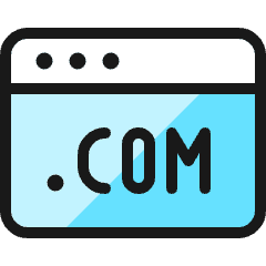 Browser Com Icon from Ultimate Colors Set