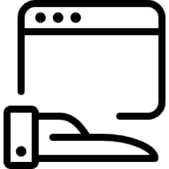 Browser Hand Icon from Ultimate Light Set