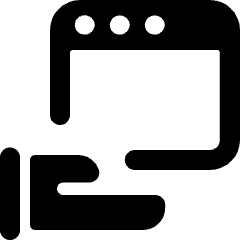 Browser Hand Icon from Ultimate Bold Set