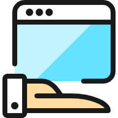 Browser Hand Icon from Ultimate Colors Set