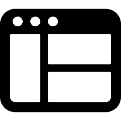 Browser Page Layout Icon from Ultimate Bold Set