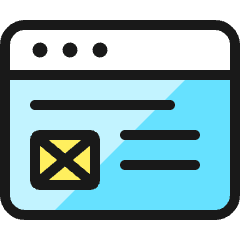 Browser Page Mail Icon from Ultimate Colors Set