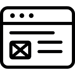 Browser Page Mail Icon from Ultimate Light Set