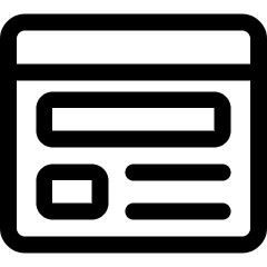 Browser Page Mail Icon from Ultimate Regular Set