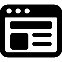 Browser Page Text Icon from Ultimate Bold Set