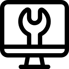 Coding Apps Website Fix Wrench Icon from Ultimate Regular Set
