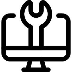 Coding Apps Website Fix Wrench Icon from Ultimate Regular Set