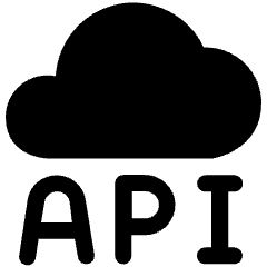 Coding Apps Website Web Dev Api Cloud Icon from Ultimate Bold Set