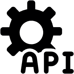 Coding Apps Website Web Dev Cog Api Icon from Ultimate Bold Set