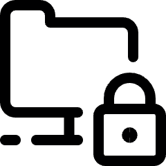 Coding Apps Website Web Dev Sftp Lock Icon from Ultimate Regular Set