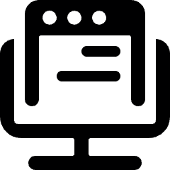 Monitor Page Icon from Ultimate Bold Set
