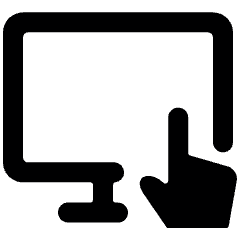 Monitor Touch Icon from Ultimate Bold Set