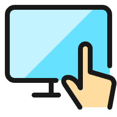Monitor Touch Icon from Ultimate Colors Set