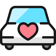 Wedding Car Icon from Ultimate Colors Set