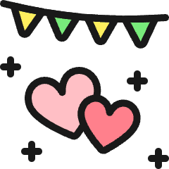 Wedding Celebration Icon from Ultimate Colors Set